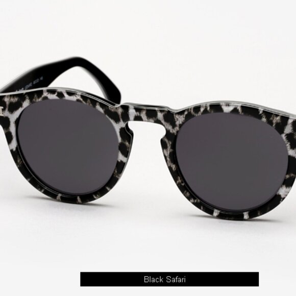 Illesteva Zebra Print Leonard Sunglasses